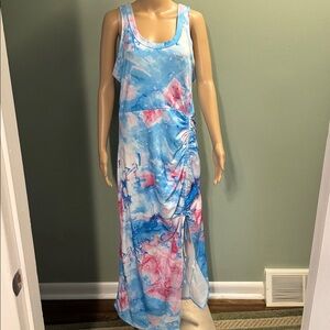 Colorful Tie-Dye Sleeveless Dress size 1XL